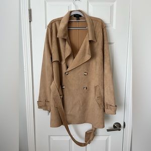Forever 21 Suede Trench coat